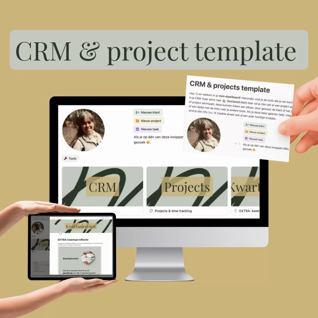 Mini dashboard template