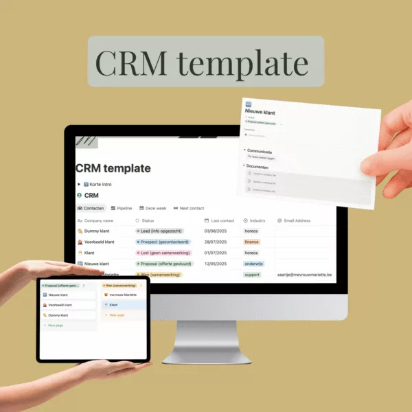 CRM template